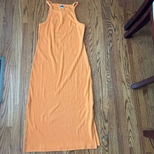 Orange Old Navy body con dress